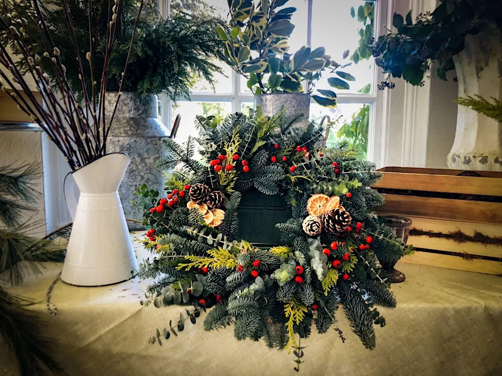 Christmas Wreath Workshop in Bristol at The Eldon House