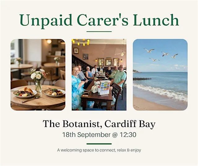 Unpaid Carer's Lunch at the Botanist at The Botanist Cardiff Bay