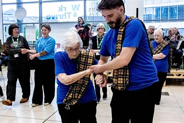 Older People's Celebration Day Celidh at Bewick Hall, Level 2, Newcastle City Library