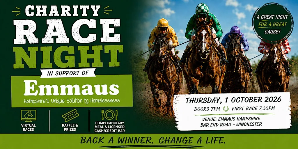 Gallop For Good: A Race Night Supporting Emmaus Hampshire at Emmaus - Hampshire