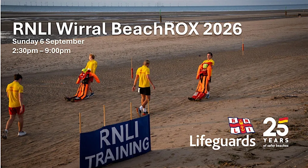 RNLI Wirral BeachROX 2026 – Celebrate the Lifeguard 25th Anniversary at The Dips