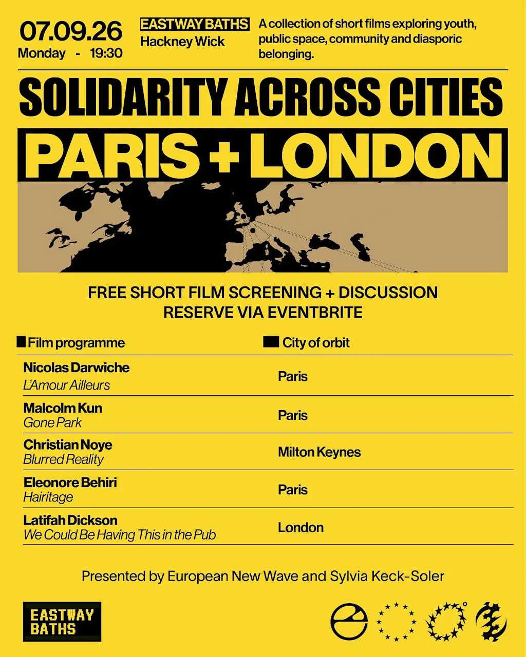 Solidarity Across Cities - Paris + London at Eastway Baths