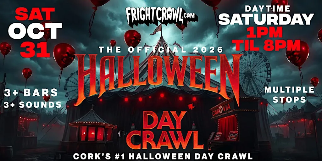The Fright Crawl | Cork Halloween Day Bar Crawl 2026 | Sat, Oct 31 at TBA