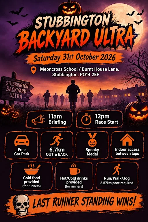 Stubbington Backyard Ultra at Meoncross School