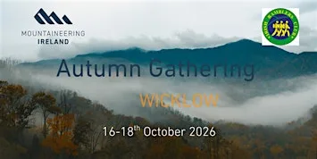 Mountaineering Ireland Autumn Gathering 2026 at Woodenbridge Hotel and Lodge
