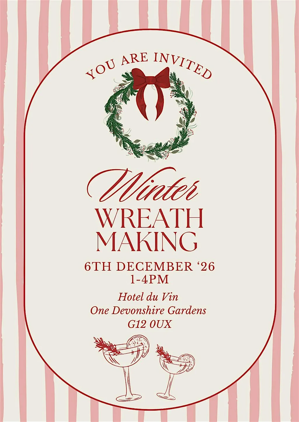 Winter Wreath Making 2026 at One Devonshire Gardens by Hotel du Vin