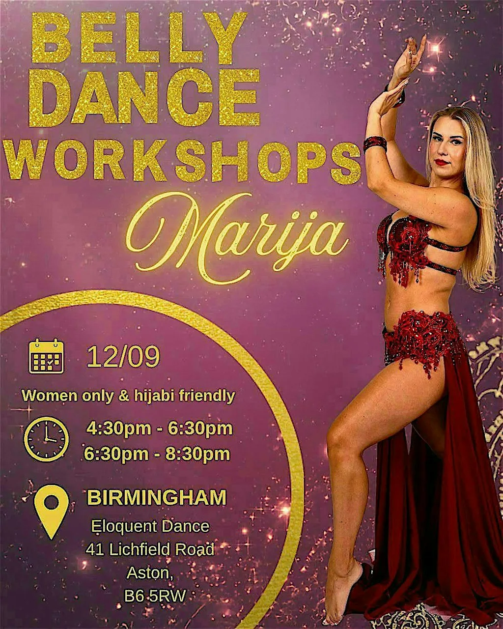 Bellydance Workshops with Marija at Eloquent Dance