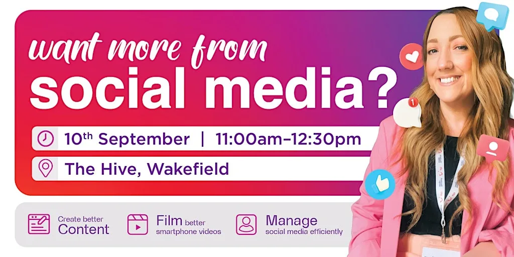 Social Media Workshop for Business at The Hive Wakefield