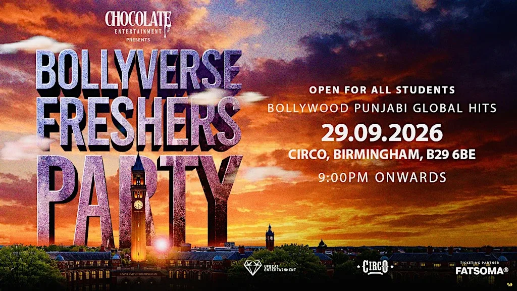 BIRMINGHAM FRESHERS 2026 - BOLLYVERSE FRESHERS PARTY AT CIRCO