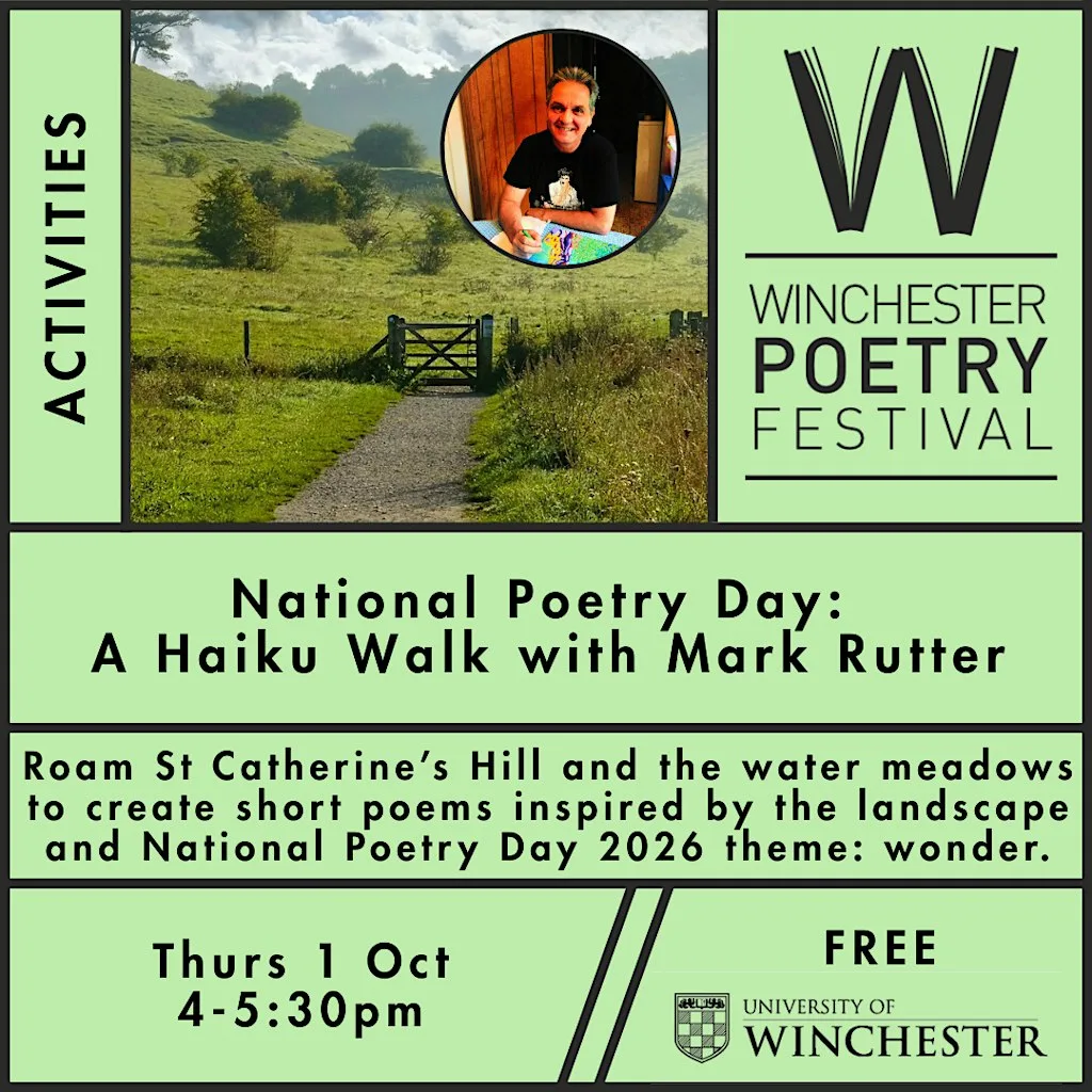 National Poetry Day: A Haiku Walk with Mark Rutter at Cadence Clubhouse Winchester