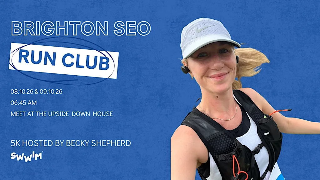 Pre-Brighton SEO Run Club FRIDAY at Upside Down House - Brighton