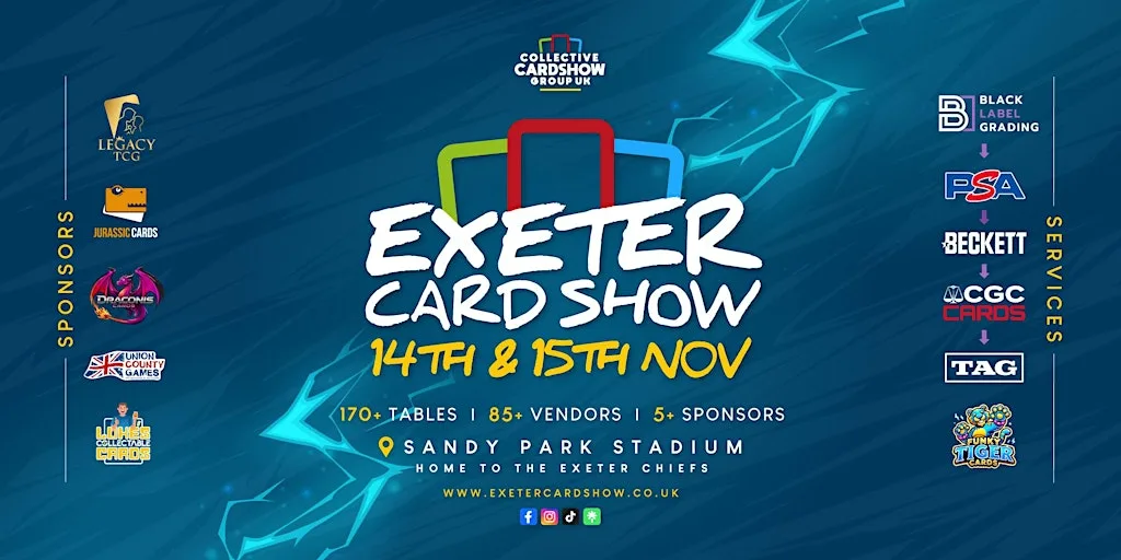 Exeter Card Show | 14th & 15th Nov 2026 at Exeter Chiefs Stadium