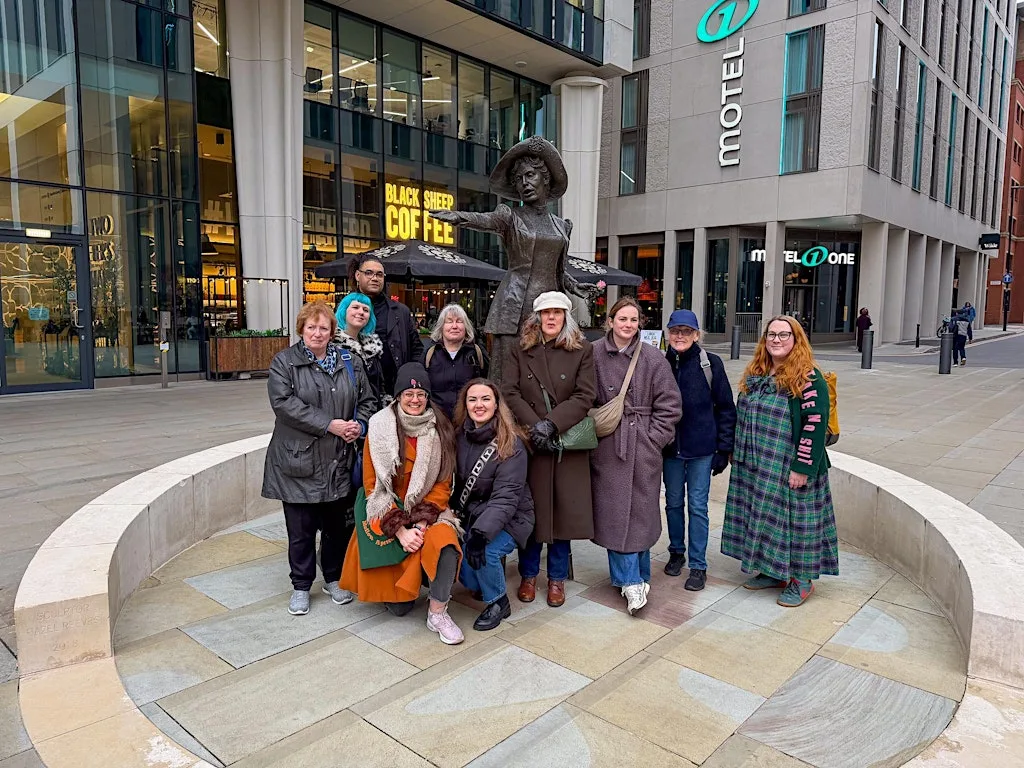 Women of Manchester 2-hour Walking Tour at Emmeline Pankhurst Statue