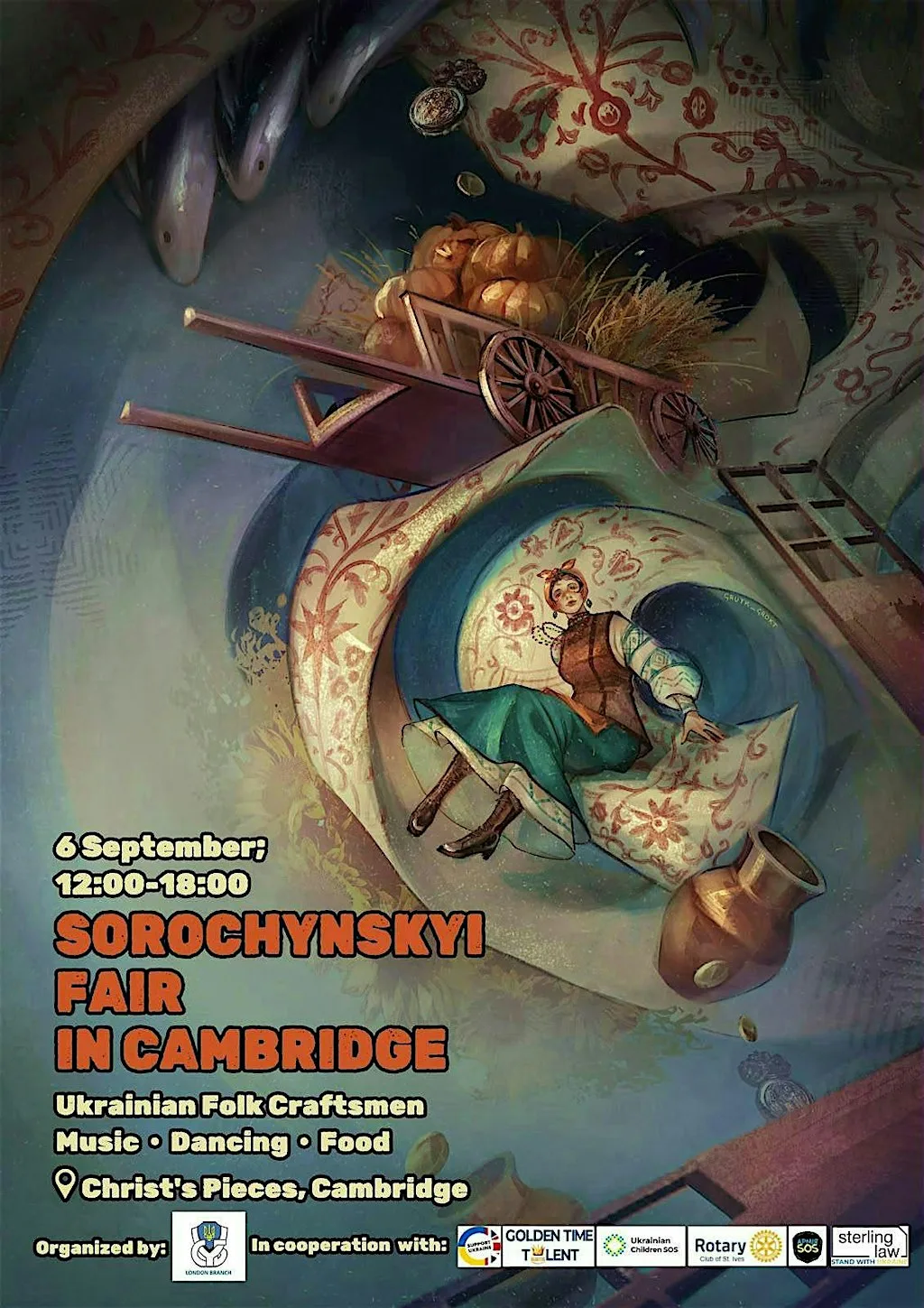 Sorochynskyi Fair – Ukrainian Cultural Festival in Cambridge at Christ's Pieces