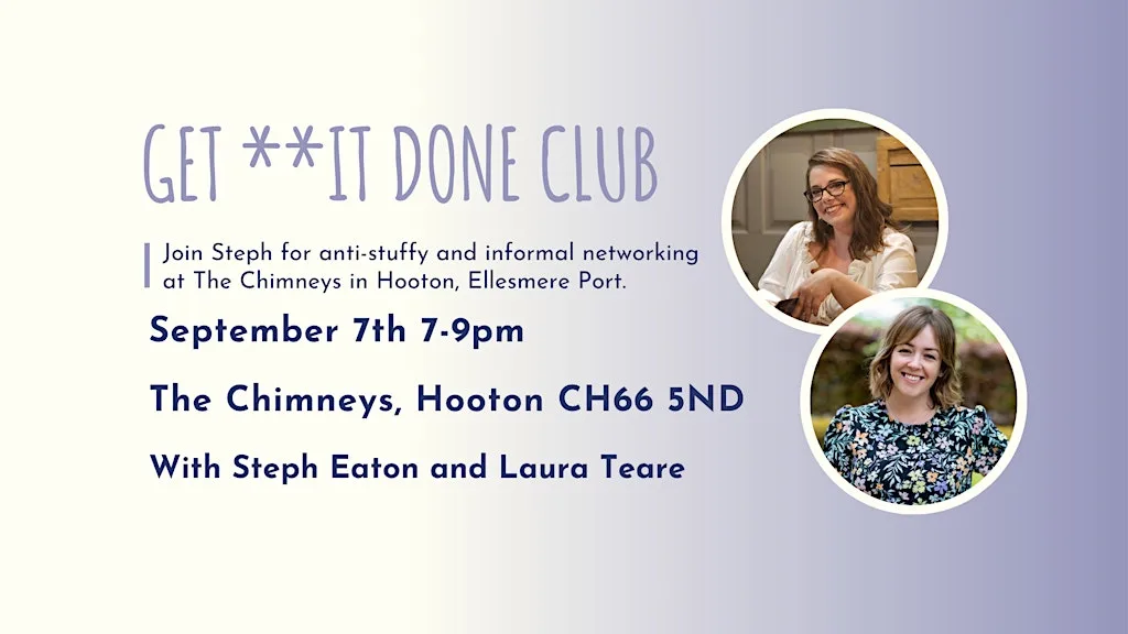 GET **IT DONE CLUB Ellesmere Port - LAUNCH! at Chimneys Hooton Wirral