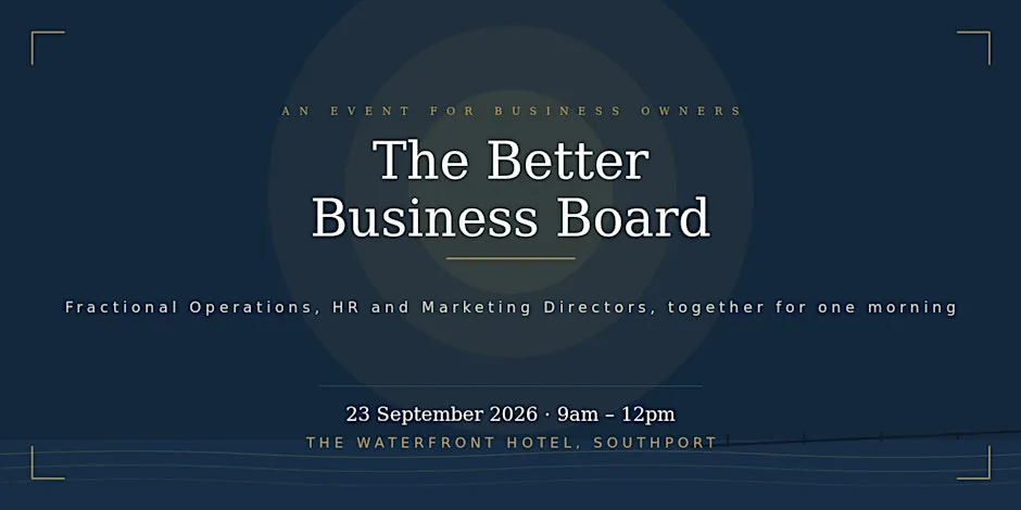 The Better Business Board at Waterfront Southport Hotel