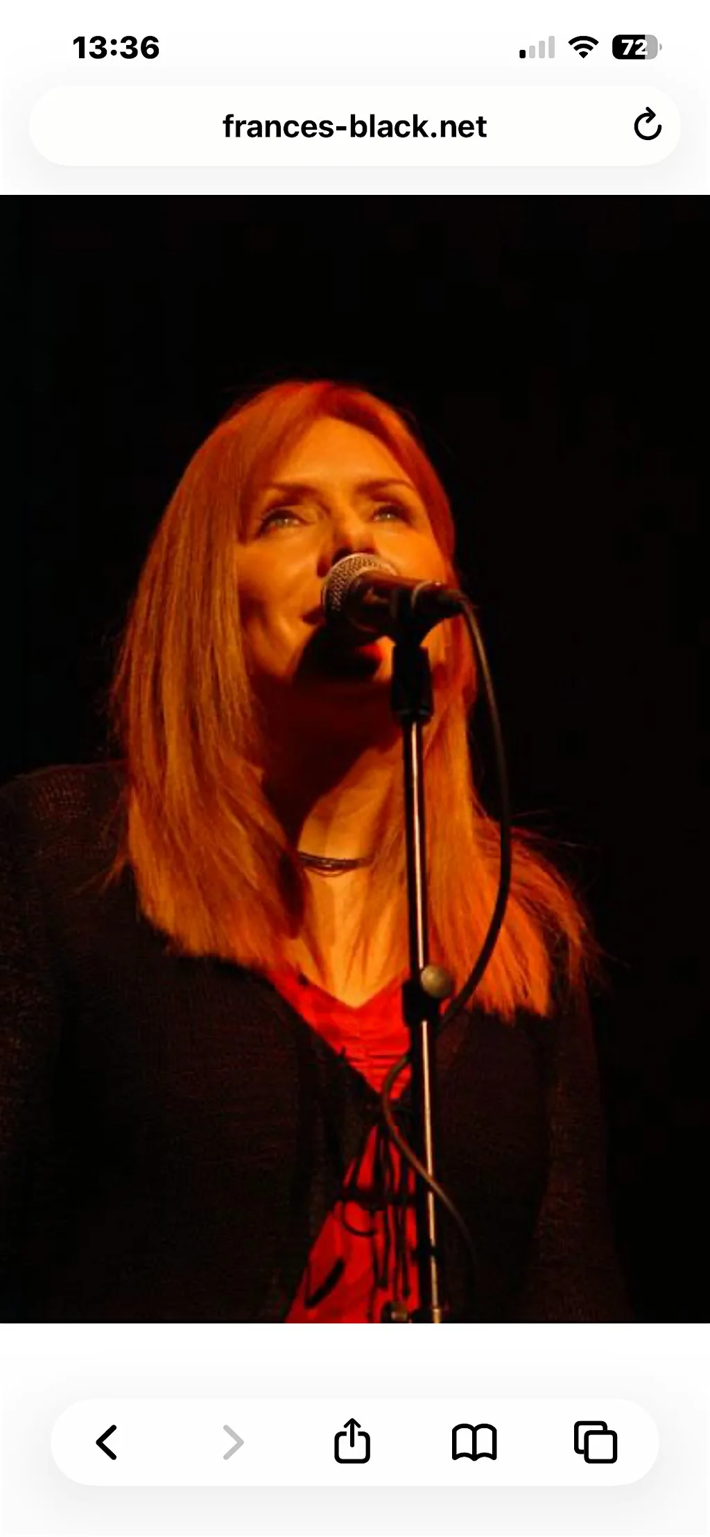 Frances black at The cornerstone pub H62TP40