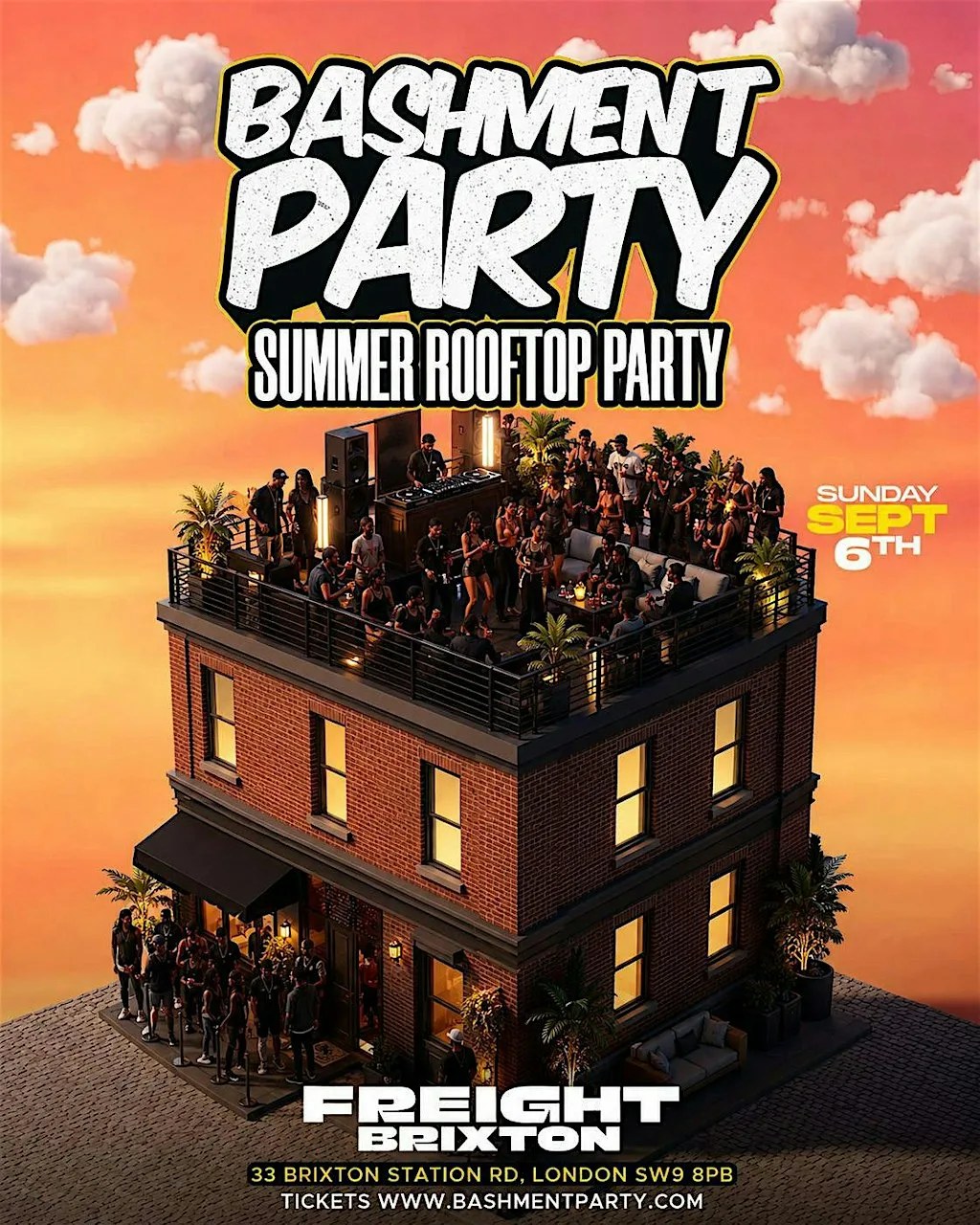 Bashment Party - Summer Rooftop | Freight Brixton at Freight Brixton