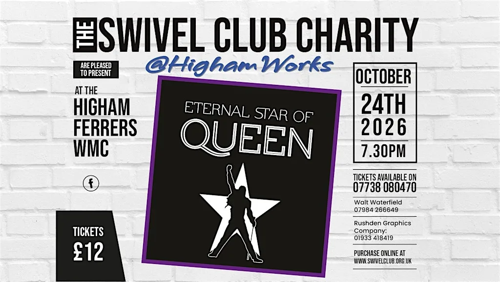 Queen Tribute with Eternal Star of Queen at Higham Ferrers Working Mens Club