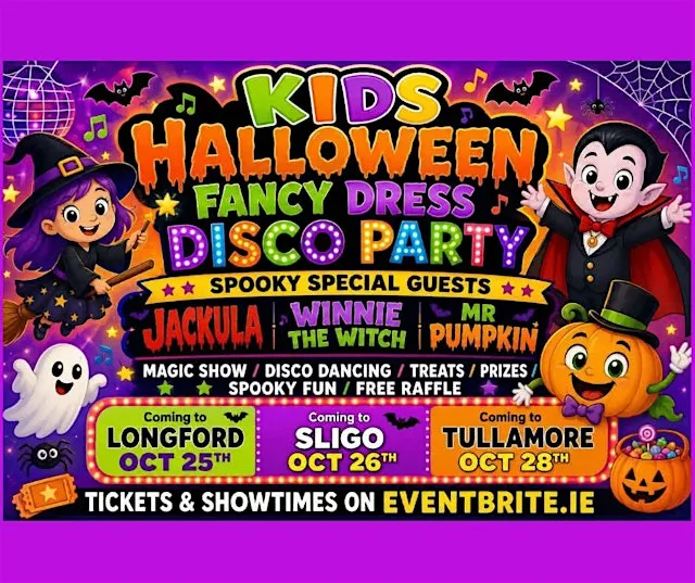 Kids Halloween Disco Party TULLAMORE (6:30pm Show) at St. Mary's Youth and Community Centre