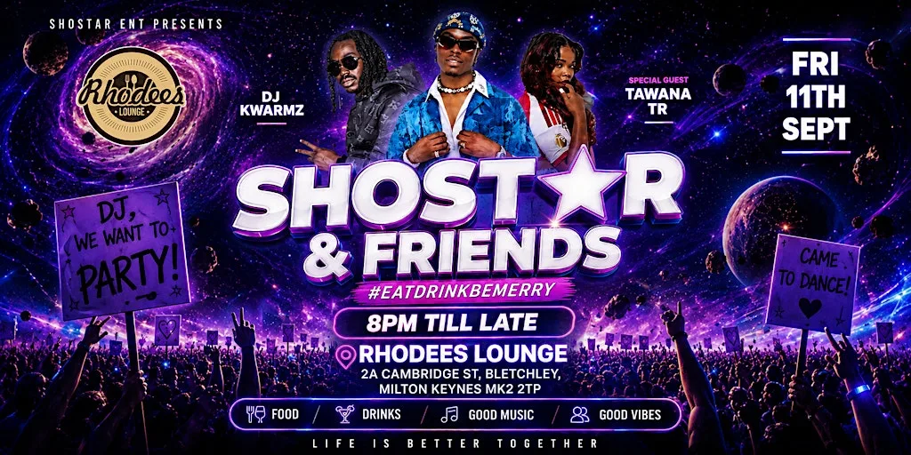 ShoStar & Friends (Milton Keynes) at Rhodees Restaurant
