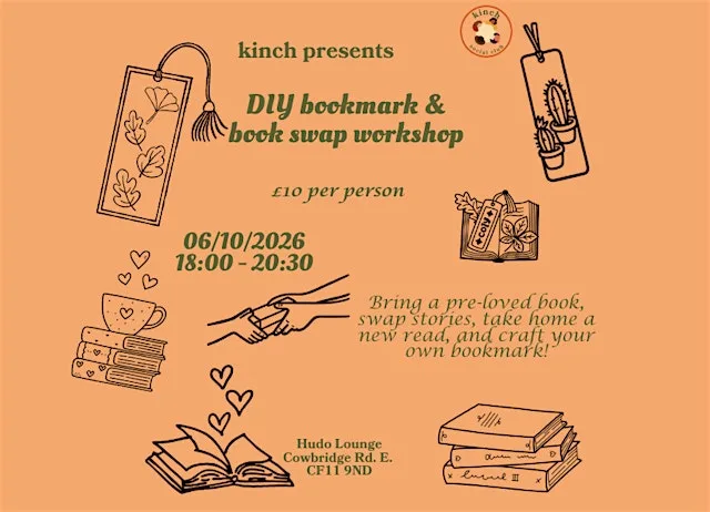 DIY bookmark and book swap workshop! at Hudo Lounge