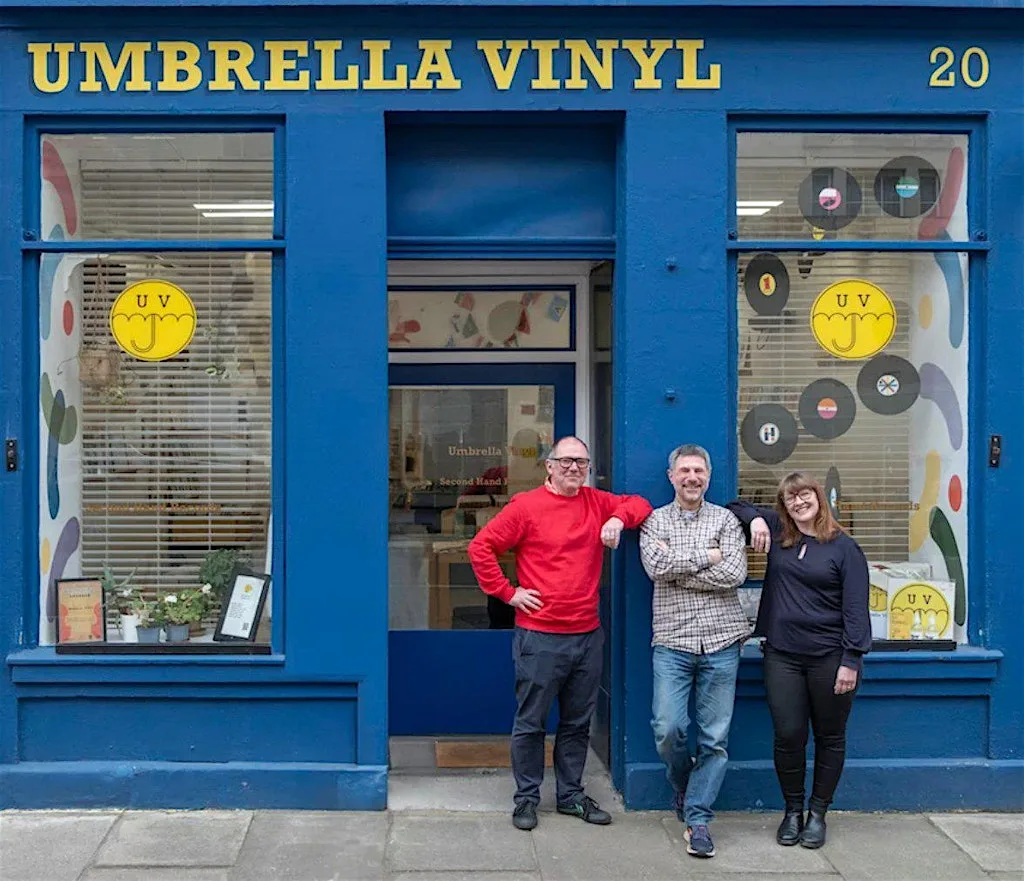 Vinyl Lounge with Umbrella Vinyl at St James Quarter