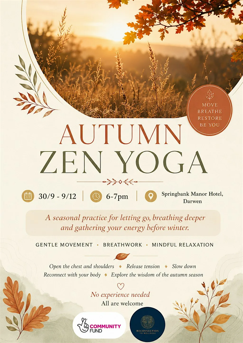 Autumn Zen Yoga at Springbank Manor