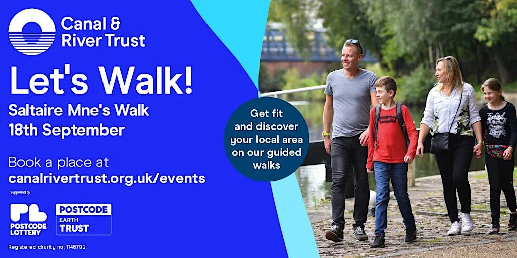 Let's Walk! Saltaire & River Aire Men's Walk at Shipley Station Car Park