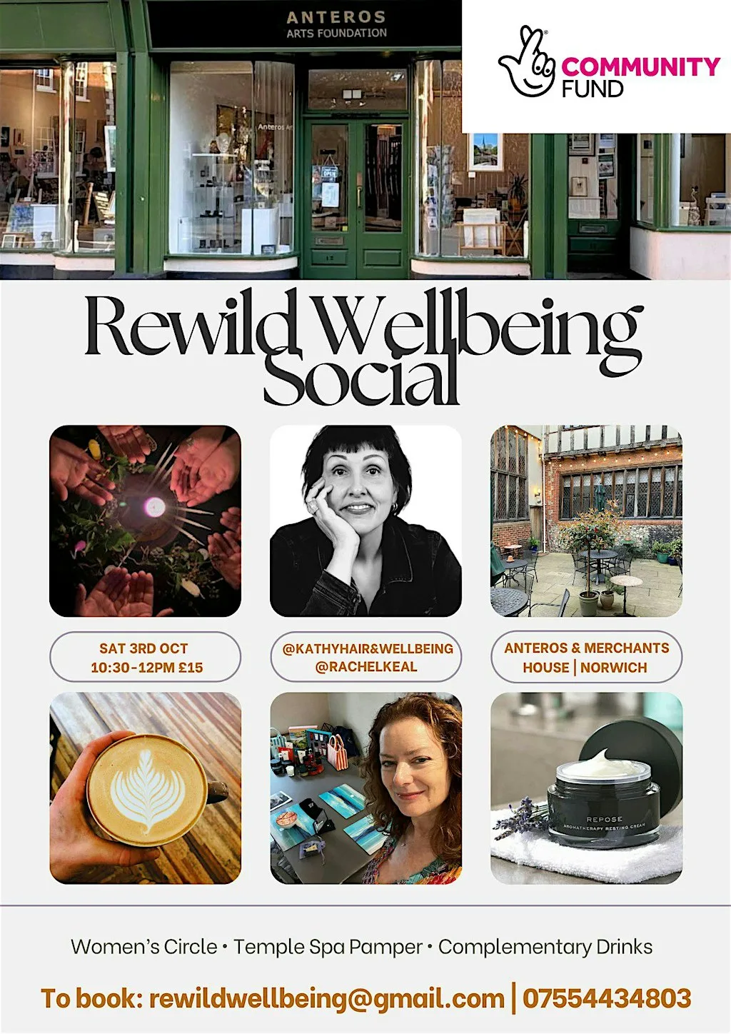 REWILD WELLBEING SOCIAL at Anteros Arts Foundation