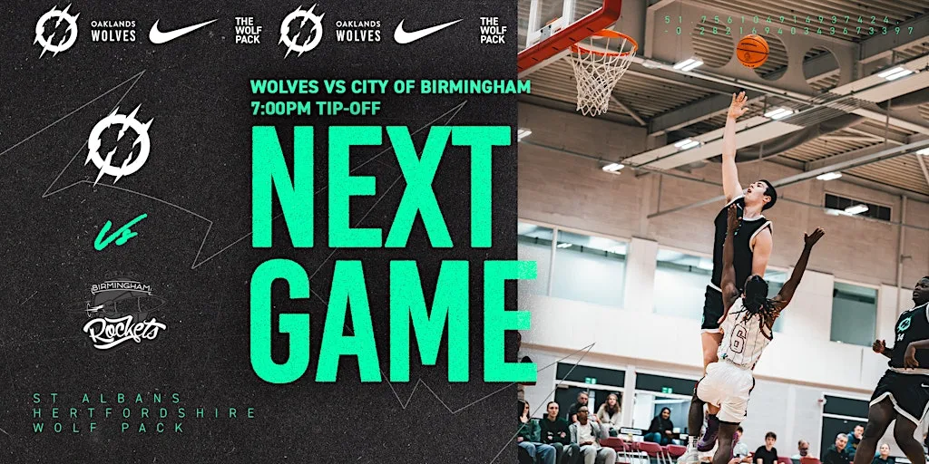 BCB Trophy Oaklands Wolves vs City of Birmingham Rockets at Oaklands College St Albans