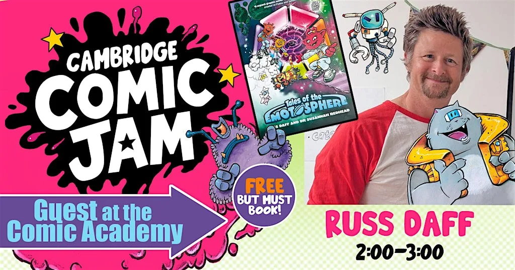 Workshop: Comic Jam with Russ Daff | 2–3pm at The Hub - AstraZeneca