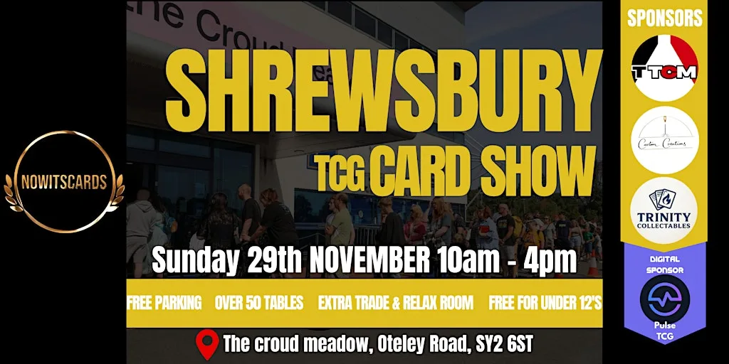 Shrewsbury TCG Card Show at Shrewsbury Town Football Club