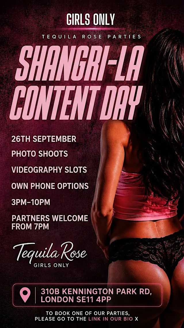 LADIES ONLY CONTENT/ PHOTOGRAPHY AFTERNOON IN LONDON