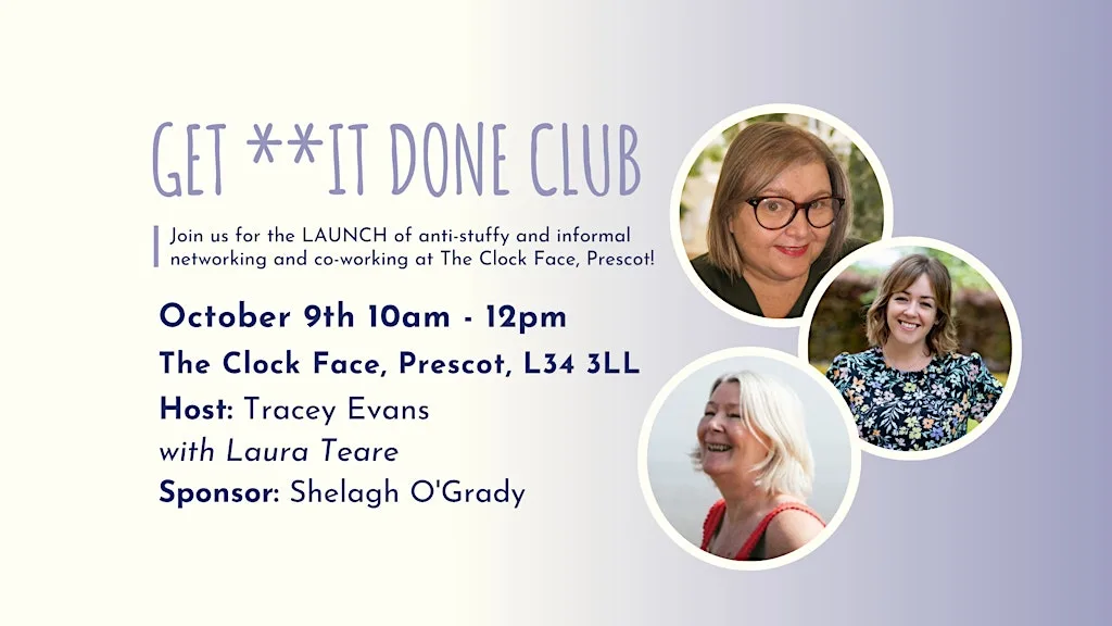 GET **IT DONE CLUB Prescot LAUNCH! at The Clock Face
