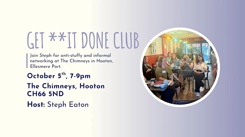 GET **IT DONE CLUB Ellesmere Port - October at Chimneys Hooton Wirral