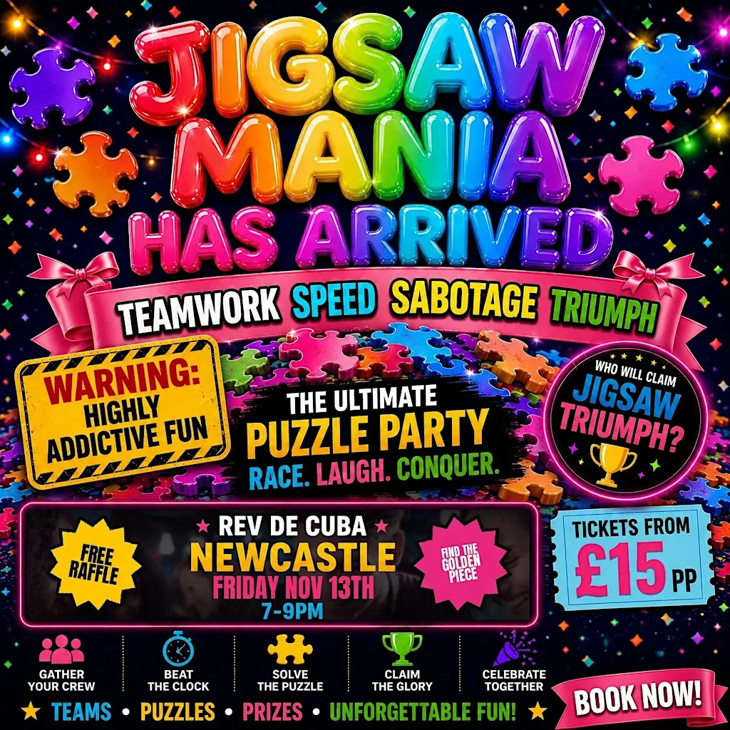 Jigsaw Mania Rev De Cuba Newcastle at Revolution Newcastle Upon Tyne