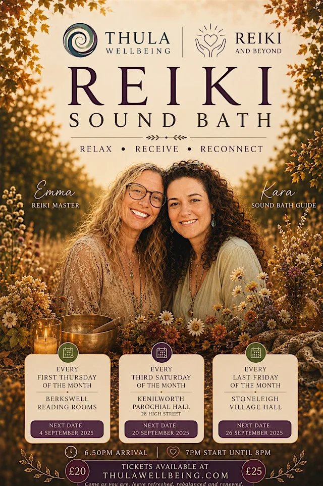 Reiki sound bath - Coventry at Stoneleigh Village Hall