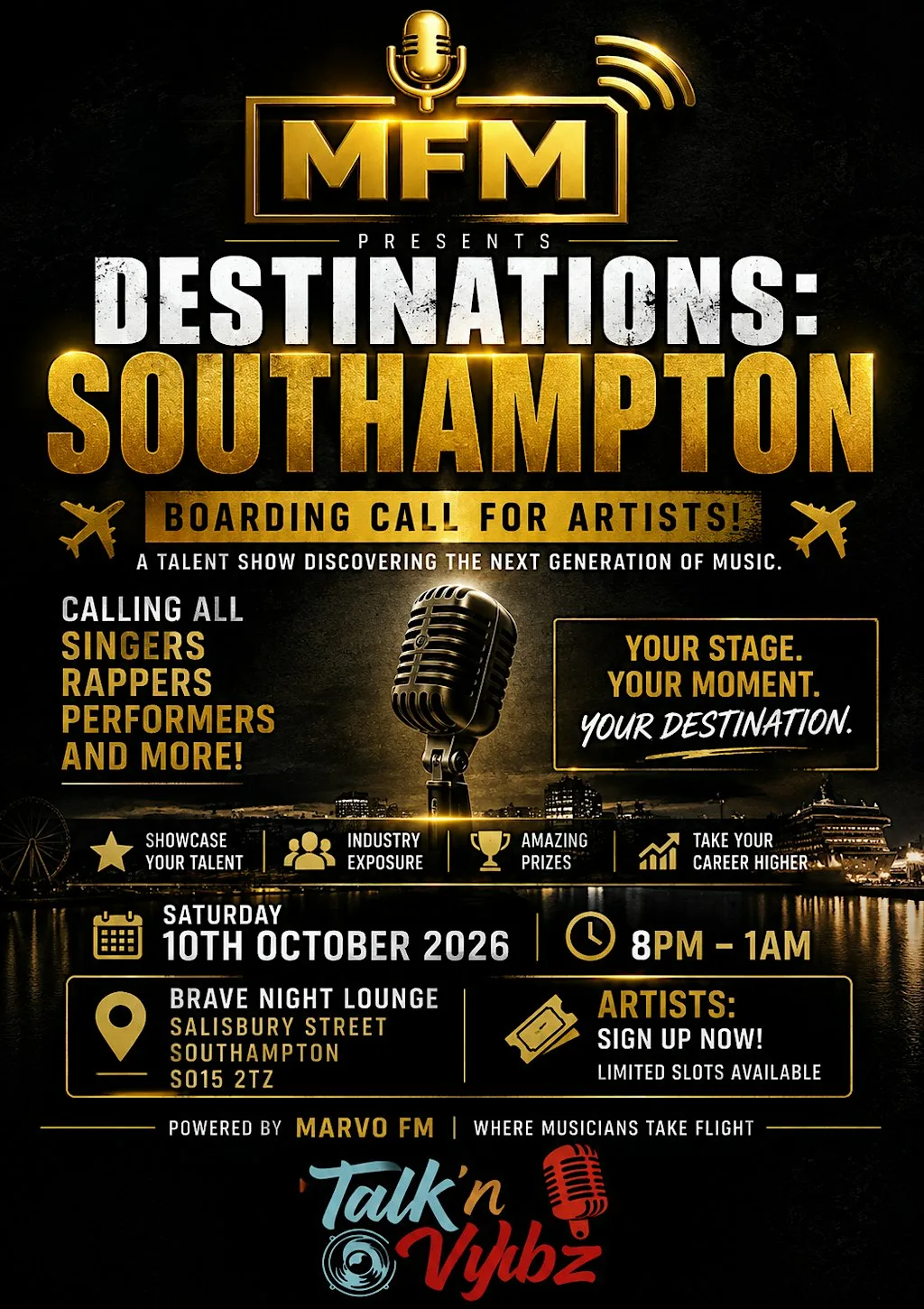 MFM: Destinations: Southampton at Brave Night Lounge