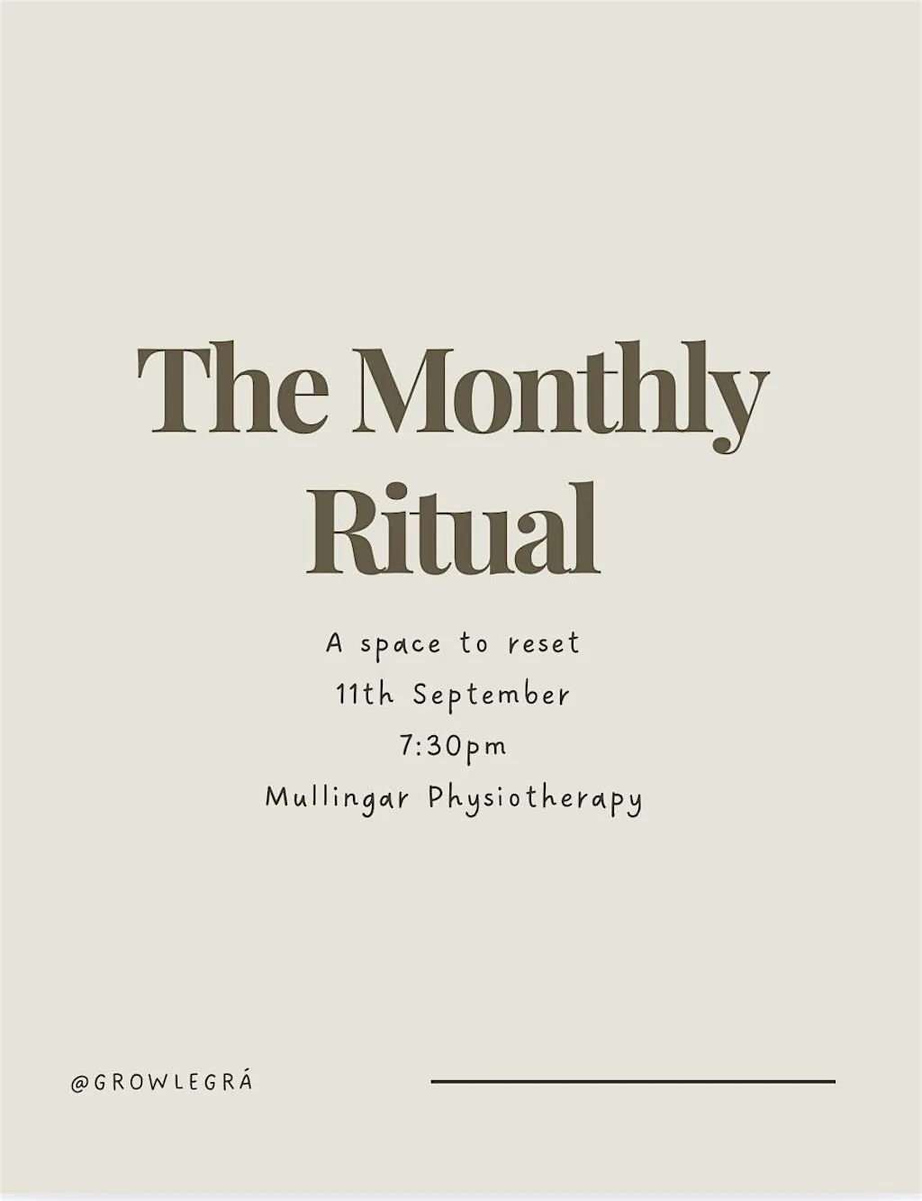 Monthly Breathwork Session at Mullingar Physiotherapy