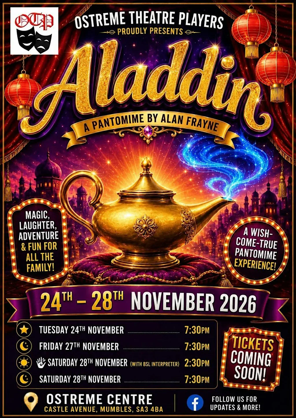 Aladdin - the Pantomime at Ostreme Community Association