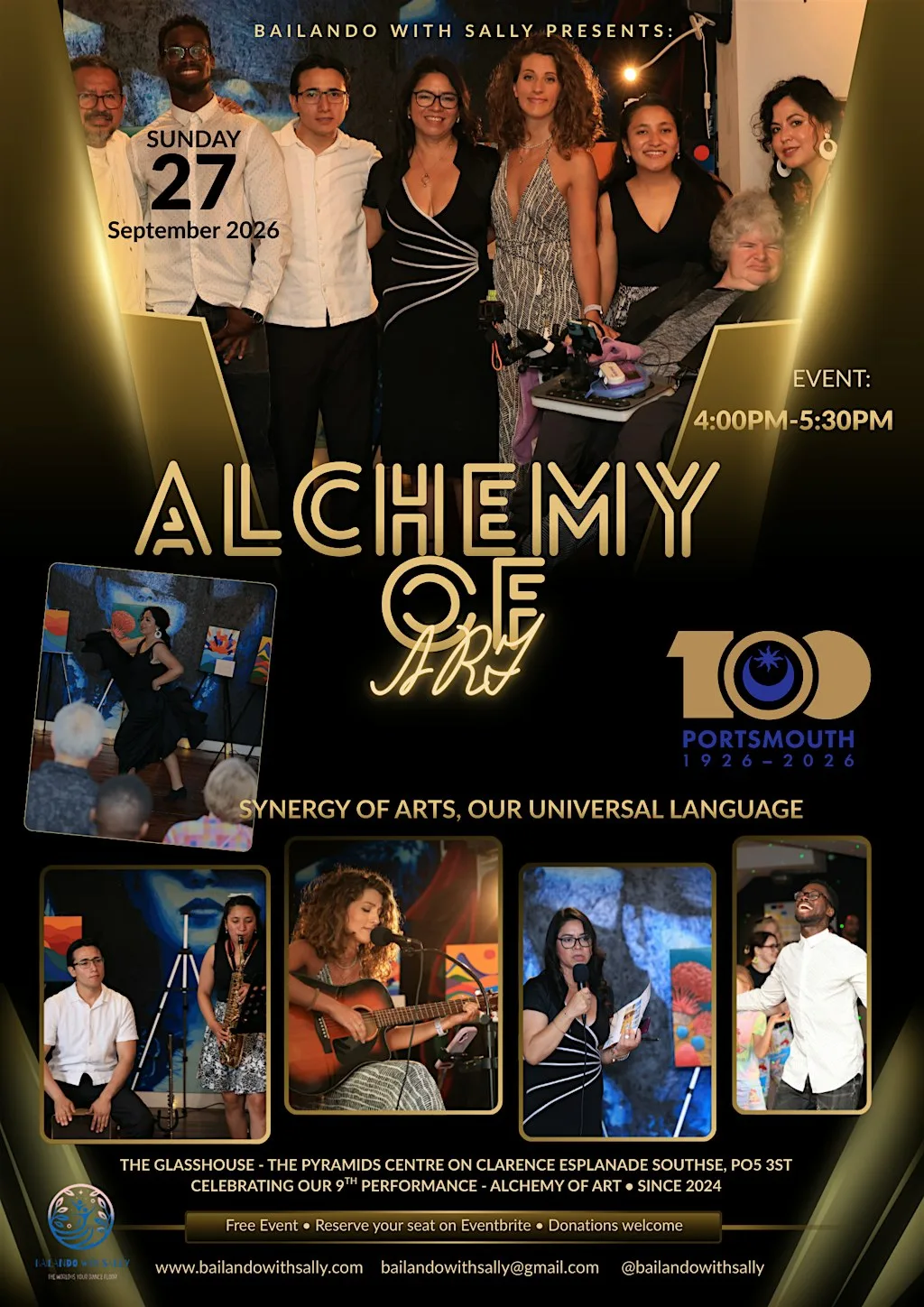 Alchemy of Art Portsmouth 100 at BH Live Active, Pyramids