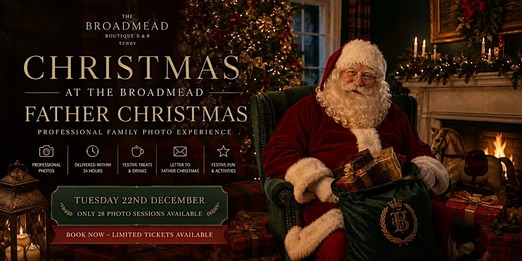 Christmas at The Broadmead: Father Christmas Family Photos & Festive Fun at The Broadmead Boutique B&B