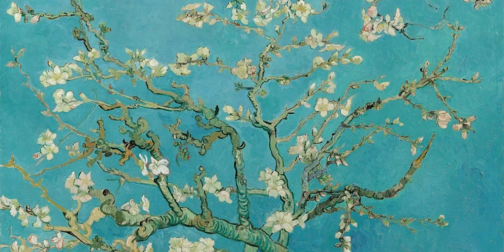 Brush and Bottle Painting: Van Gogh's Almond Blossom, London at London Art Bar, Holborn