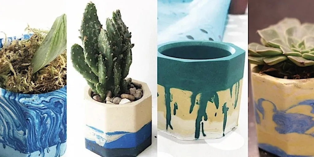 Create Jesmonite Pots with Kim Searle at The Craft House