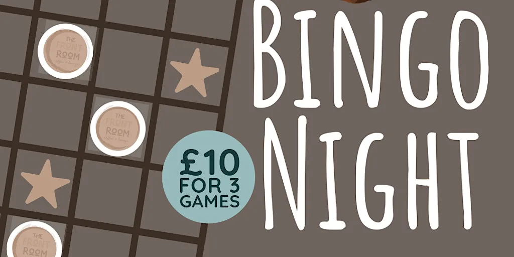 The front rooms bingo night at The Front Room