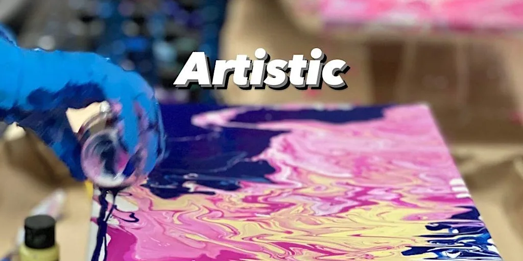 Fluid paints workshop at WRAP