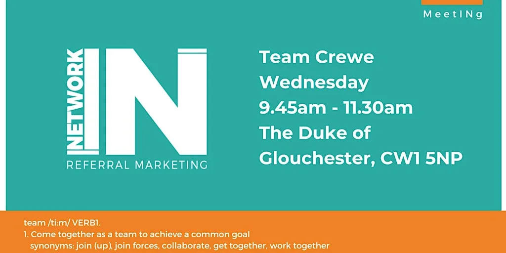 NetworkIN Team Crewe Brunch Fortnightly Meeting