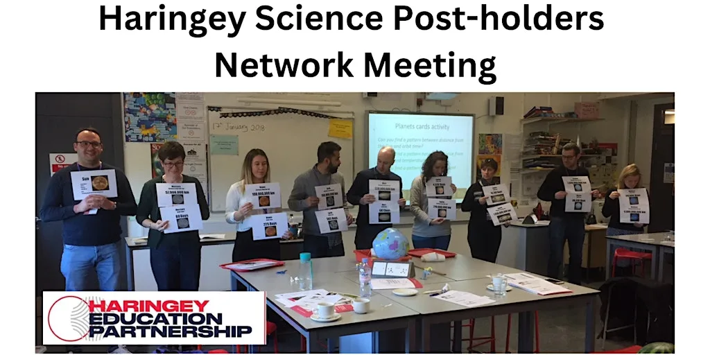 Secondary Science Post-holders network @APS - Autumn Term at Alexandra Park School