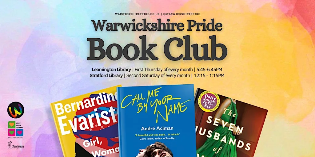 Warwickshire Pride LGBT+ Book Club - Leamington at Leamington Spa Library & Information Centre